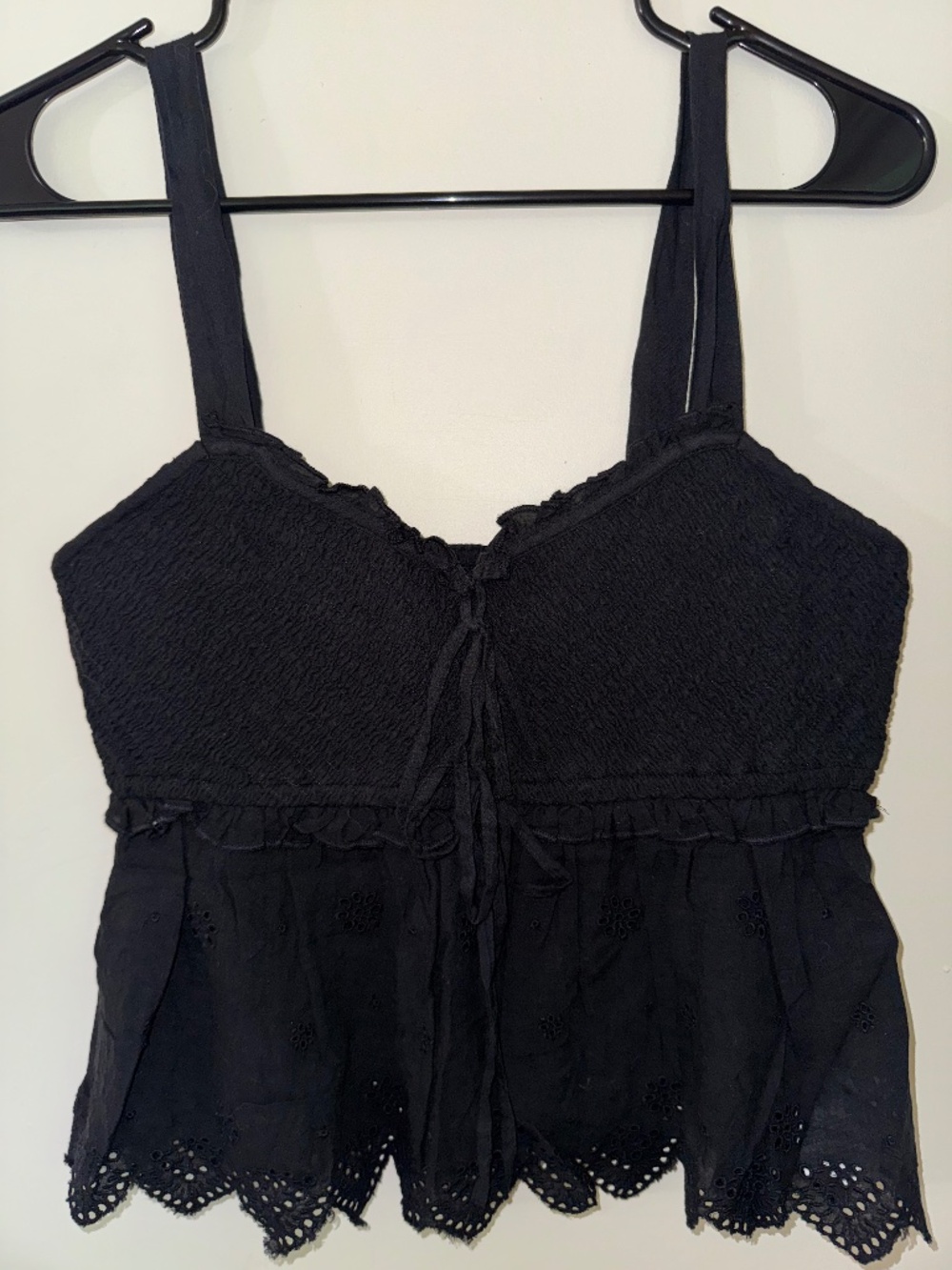 American Eagle Smocked Babydoll tank top